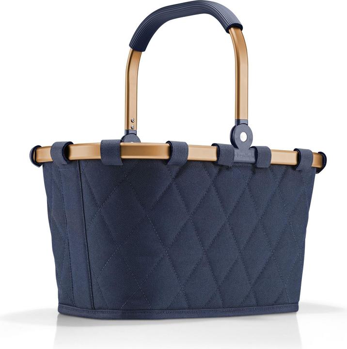 Actual product image reisenthel carrybag XS frame rhombus midnight gold
