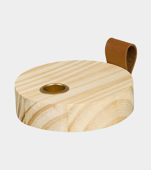 Produktbild Halbach Kerzenständer, Naturholz-Kerzenhalter