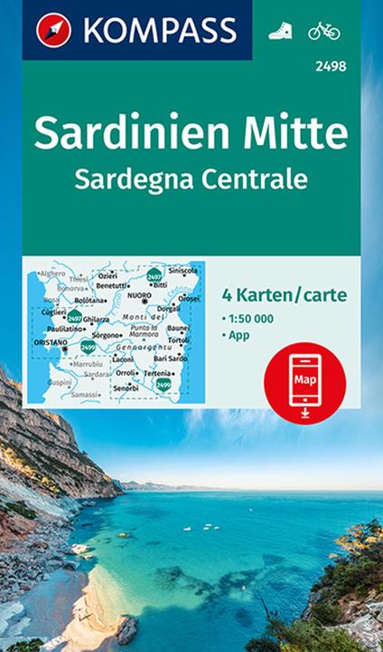 Produktbild Wanderkarte Sardinien Mitte, Sa