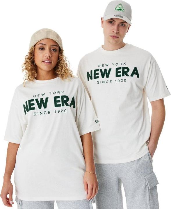 Produktbild New Era Oversized Shirt - BRAND LOGO off white - S (S)