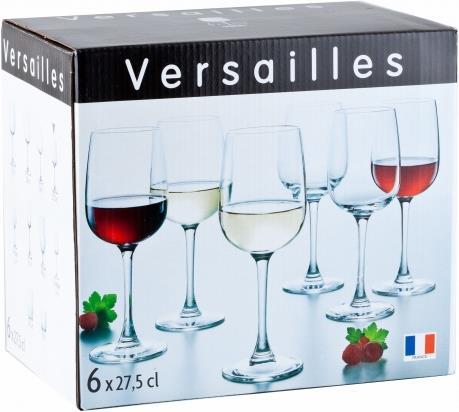 Image du produit Luminarc Versailles (27.50 cl, 6 Verres, Verres à vin rouge, Verres à vin blanc)