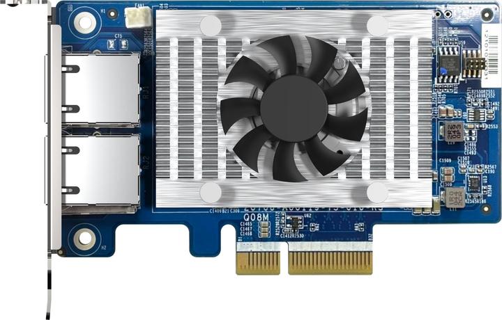 Produktbild QNAP Dual-port 10GBASE-T, 10GbE, network expansion card, Intel X710 PCIe Gen3x4