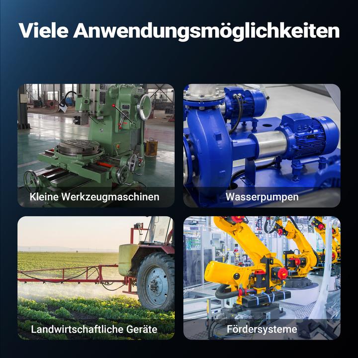 Actual product image Wiltec Elektromotor 1-phasig 4-polig Elektro Motor 0,75kW Einphasenmotor Motor
