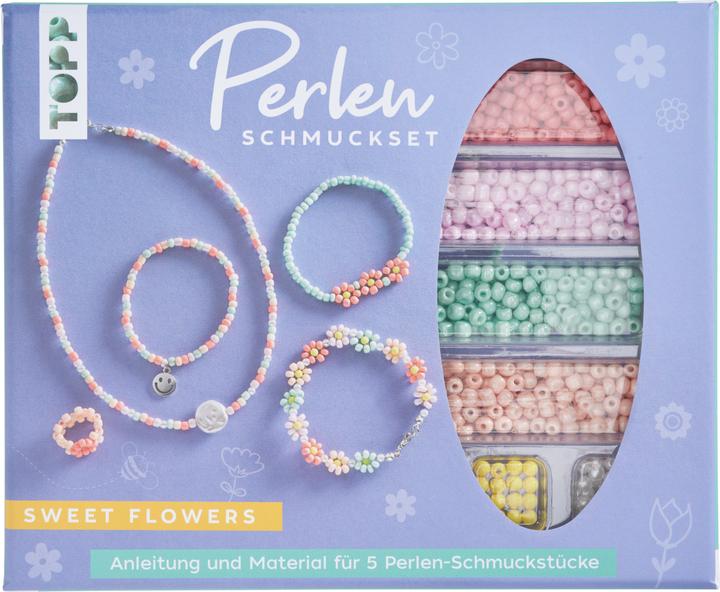 Actual product image Topp Sweet Flowers pearl jewellery set
