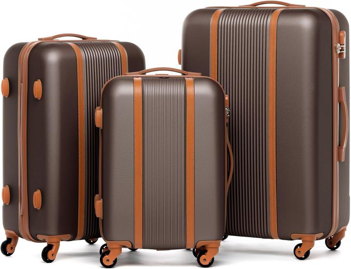 Fergé Kofferset 3-teilig (230 l, Handgepäck (bis 50l), L (90 - 115l), XL (ab 115l))