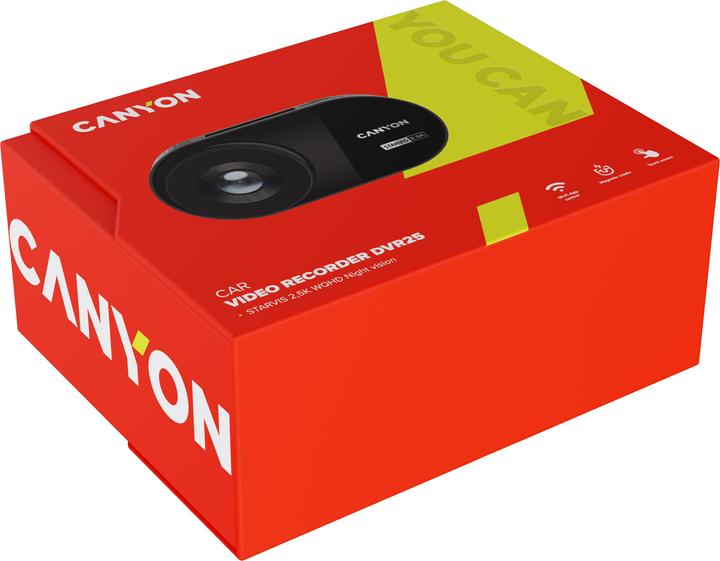 Produktbild Canyon DVR25, 3' IPS with touch screen, Mstar8629Q, Sensor Sony335, Wifi, 2K resolution (Eingebautes Display, WLAN, WQHD)