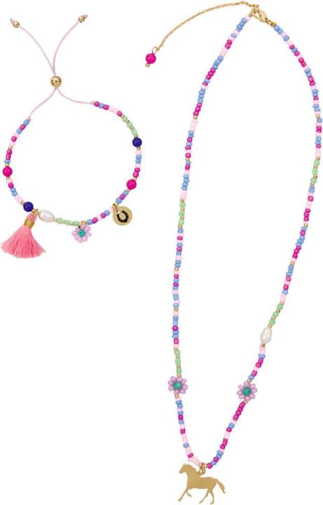 Schmuckset (Kette & Armband) Pferdefreunde