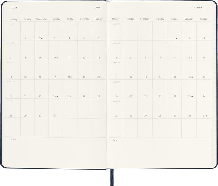 Produktbild Moleskine Tageskalender (A5, Englisch)