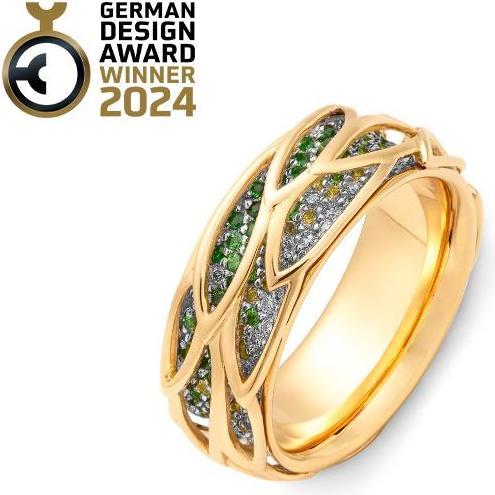 Produktbild Breuning RING - TSAVORITE/Brill. 0,332 Ct. H/si (62, 750/18 K Gold)