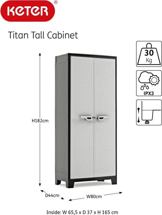 Actual product image Keter Schrank (80 cm, 182 cm)