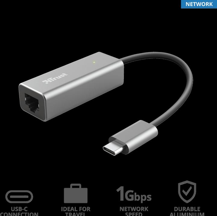 Produktbild Trust Dalyx Verkabelt (USB-C 3.1 Gen 1, RJ45 (1x))