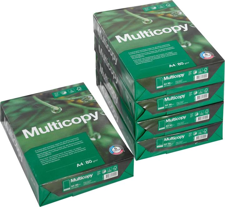 Produktbild Multicopy Multifunktionspapier (80 g/m², 2500 x, A4)