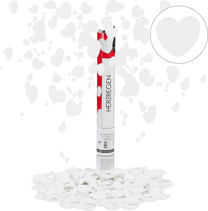 Actual product image Relaxdays 40 cm Party Popper Hearts