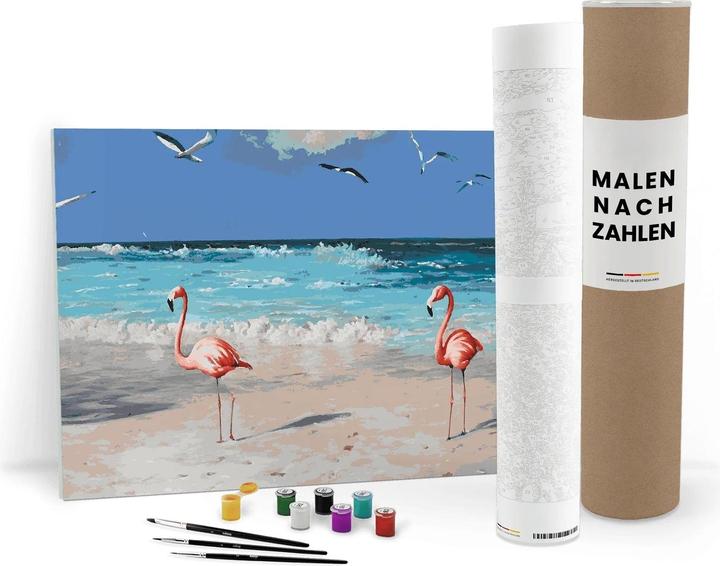 Produktbild ZenPainting Flamingos am Strand - Malen nach Zahlen