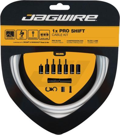Actual product image Jagwire 1X Pro shift cable set - White