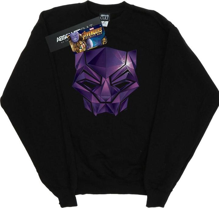 Avengers Infinity War Black Panther Geometrisches Sweatshirt aus Baumwolle
