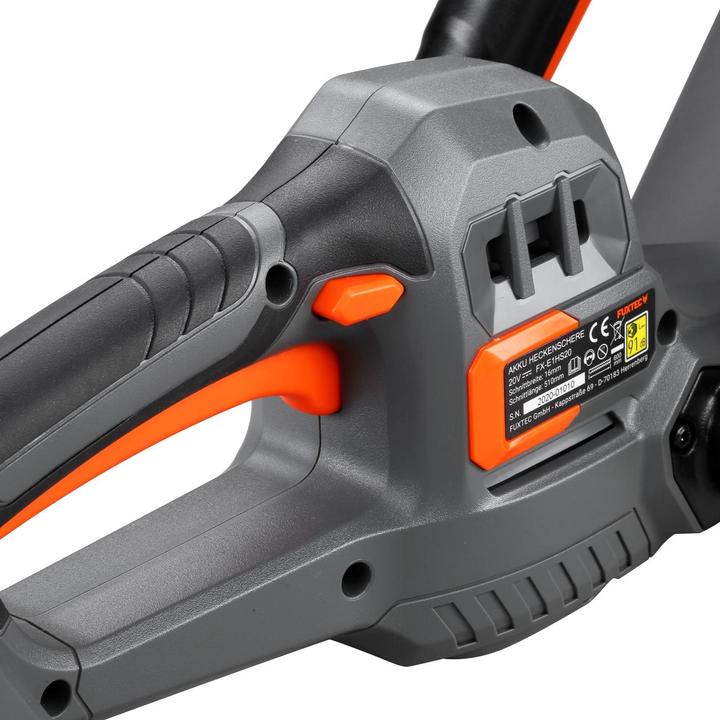 Immagine prodotto Fuxtec 20V Akku Heckenscheren FX-E1HS20 ohne Akkupack, ohne Ladegerät (Tagliasiepi a batteria)