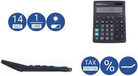 Produktbild Maul Taschenrechner MXL14 Schwarz (Solarzellen)