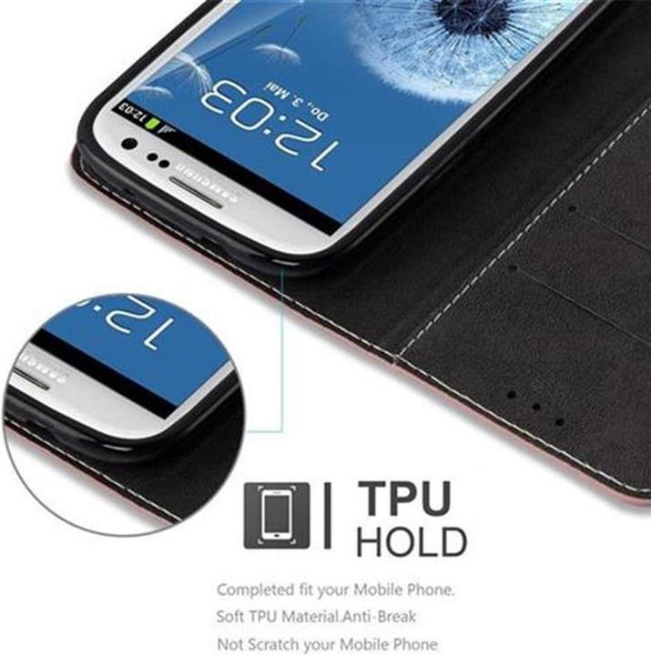 Actual product image Cadorabo Book X Wallet Cover (Samsung Galaxy S3)