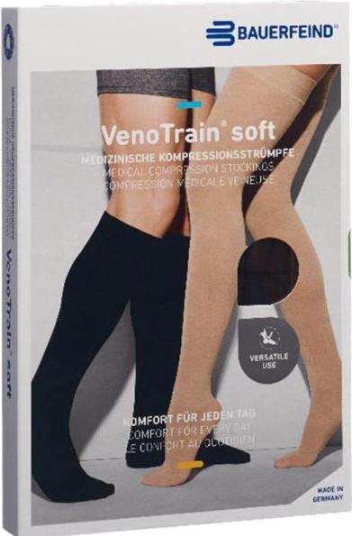 Veno Train SOFT AD KKL2 M normal/short offene Fussspitze creme Haftband Noppen 3cm (M)