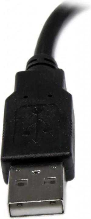 Produktbild StarTech USB 2.0 Verlängerung 15cm - USB-A Verlängerungskabel Stecker auf Buchse - Schwarz (0.15 m, USB 2.0)