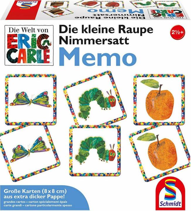 Actual product image Schmidt Spiele The little caterpillar glutton - Memo (German, French, Italian, English)