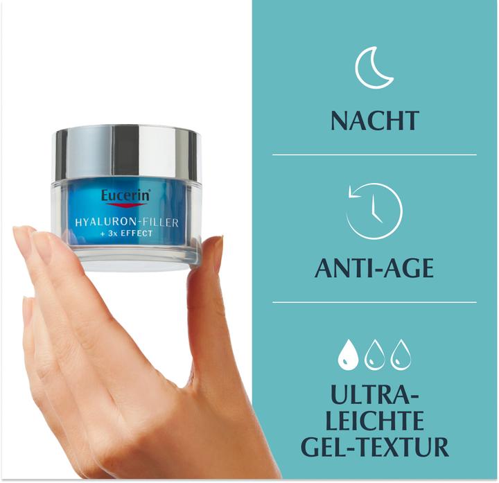 Produktbild Eucerin HYALURON-FILLER + 3x EFFECT Feuchtigkeits-Booster Nacht (50 ml, Nachtcreme)
