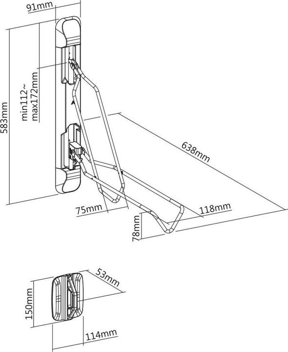 Produktbild myWall Fahrrad Wandhalterung