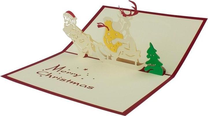 Image du produit JTI Carte de Noël pop-up faite à la main - n° 5 (1 pcs)