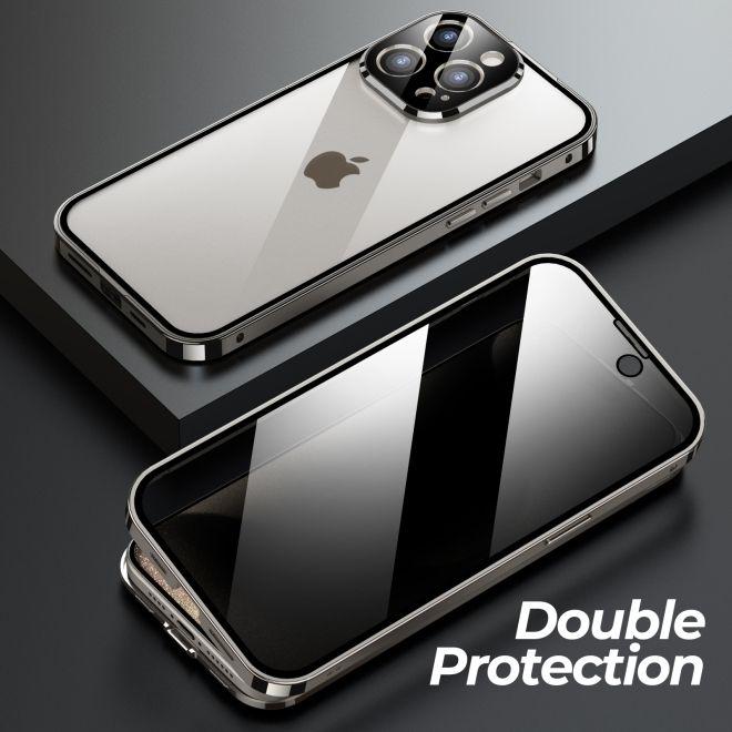 Produktbild MU Classic 360 Grad Hülle Privacy Locking Edition (Apple iPhone 15 Pro)