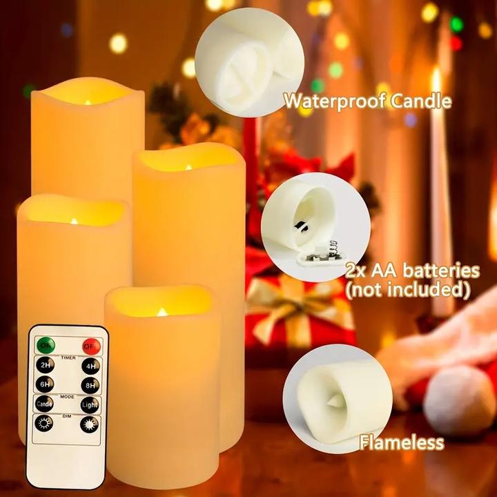 Immagine prodotto Cbx 24 Stück Flammenlose LED Kerzen mit Fernbedienung und Timer Funktion (24 x)