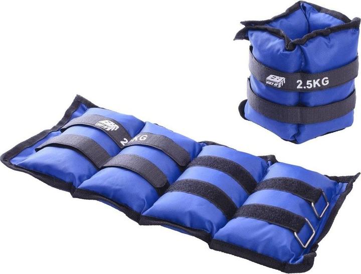 Image du produit Eb Fit Poids pour les mains et les jambes, 2x2,5kg, bleu (2 x 2,5 kg)
