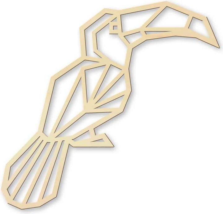 Image du produit Trenddeko Toucan en origami (40 x 38 cm)