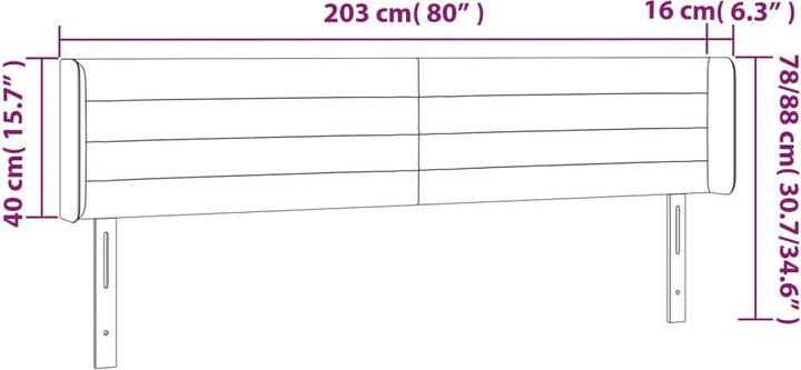 Immagine prodotto VidaXL Kayla (203 x 16 x 88 cm)
