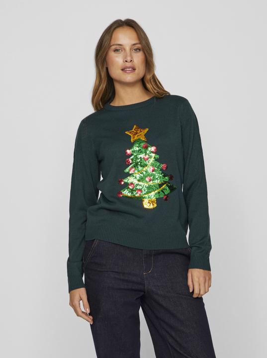 Image du produit Vila Pull en tricot de Noël à paillettes (M)