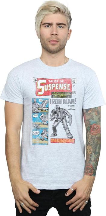 Actual product image Mens Iron Man Distressed Tales Of Suspense T-Shirt (3XL)