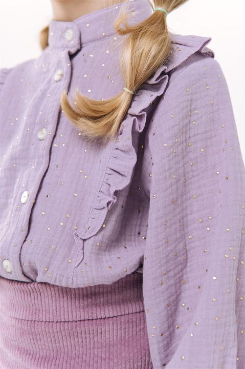 Produktbild Hebe Bluse mit Rüschen aus Musselin und Glitzer (104)