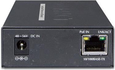 Actual product image Planet 1-Port 10/100TX PoE PD + 1-Port Coax Long Reach PoE