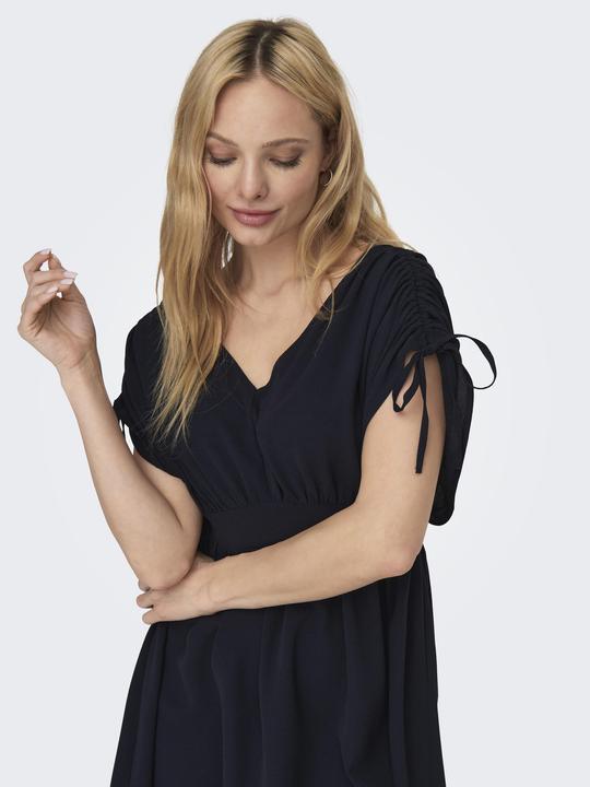 Actual product image Only V-neck dress with short sleeves (L)