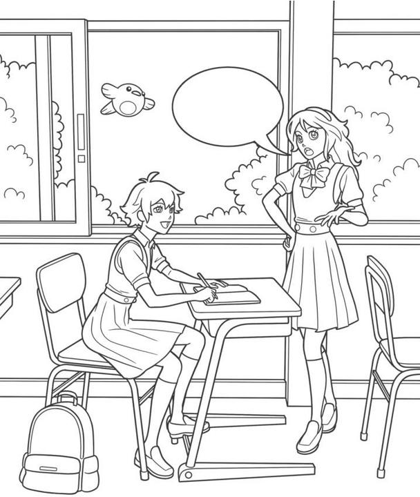 Actual product image Manga colouring book with magic pages. A great gift for fans!