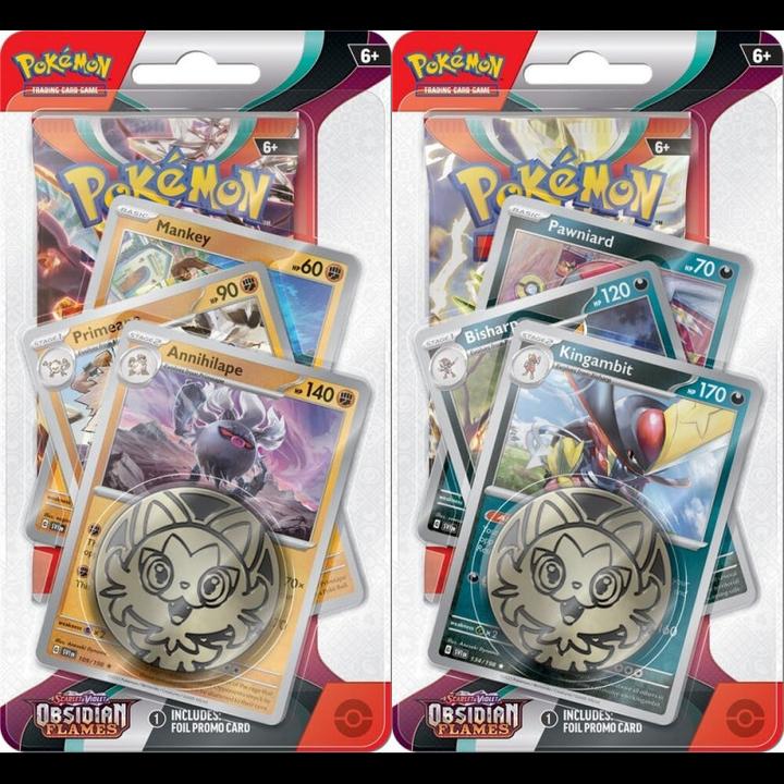 Actual product image Pokémon JCC - Écarlate et Violet - Pack d'accès Premium Blister Flammes Obsidiennes Courrousinge ou (English, Blister pack)