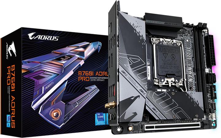Image du produit Gigabyte B760I Aorus Pro (LGA 1700, Intel B760 Express, Mini-ITX)
