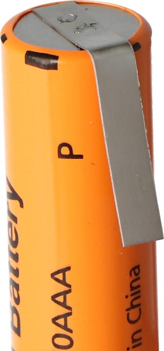 Immagine prodotto Panasonic Batteria ricaricabile Sanyo HR-AAAU NiMH Micro AAA Tariffa Flat Top con capocorda di saldatura a U (AAA, 730 mAh)