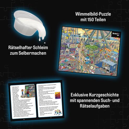 Produktbild Kosmos Krimi-Puzzle: Die drei??? Kids - Vorsicht, Glibberfalle! (150 Teile)
