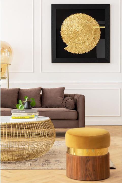 Actual product image Kare Design Coffee Table Cesta Marble Gold Ø100cm (Ø 102 x 42 cm)