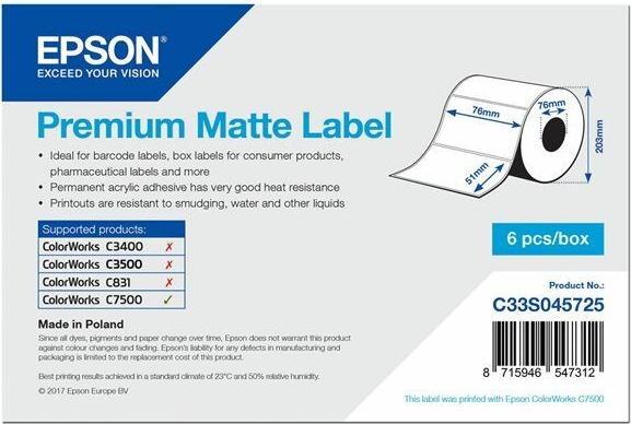 Epson Premium Matte Label
