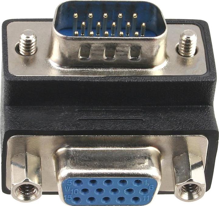 Produktbild InLine VGA Adapter 90° Winkel 15pol Stecker/Buchse (VGA)