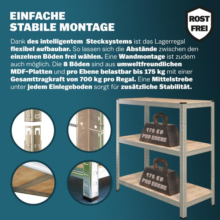 Image du produit Monzana 2x étagère heavy duty
