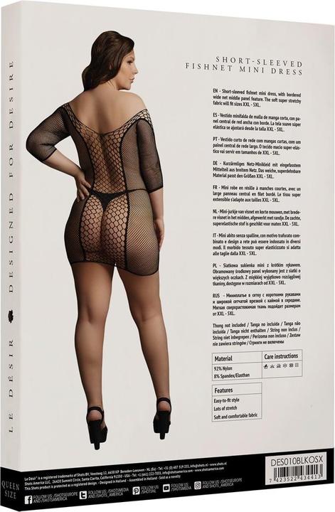 Produktbild Le Désir Duo Net Sleeved Mini Dress - OSX (One Size)