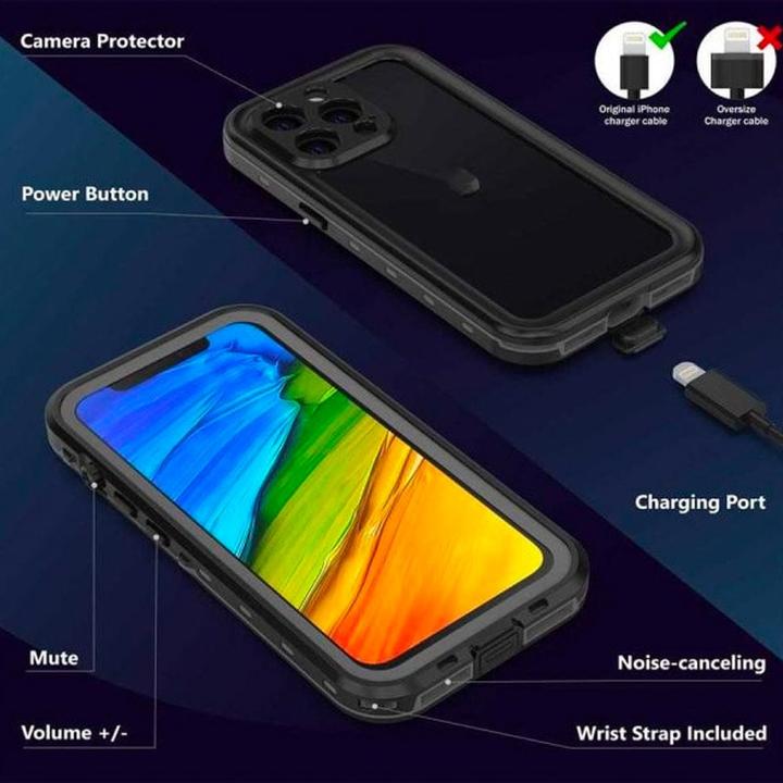 Immagine prodotto Redpepper iPhone 13 Pro Custodia protettiva impermeabile IP68 (Apple iPhone 13 Pro)